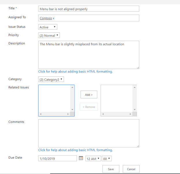 Working With Issue 🐞 Tracking List In SharePoint
