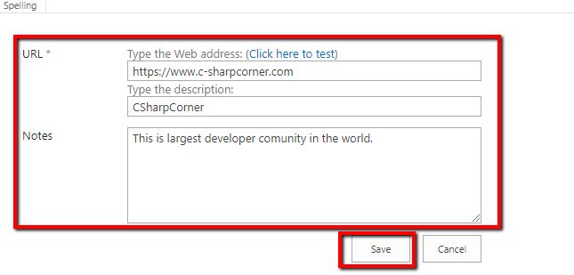 Working With Link Lists In SharePoint