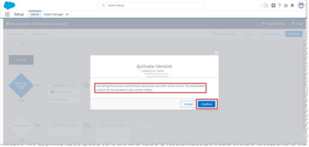 Working With Salesforce Process Builder