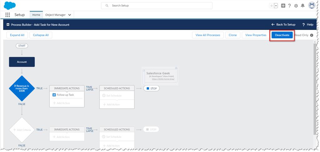 Working With Salesforce Process Builder