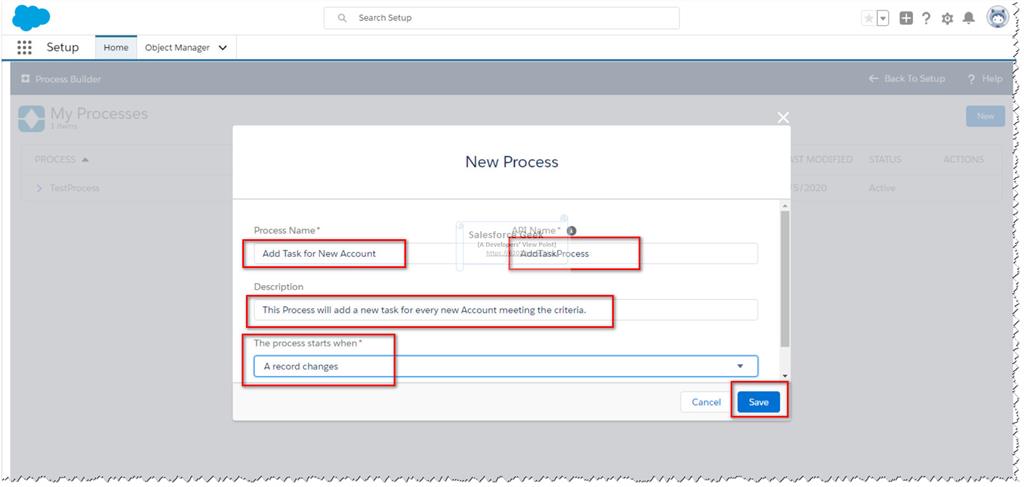 Working With Salesforce Process Builder