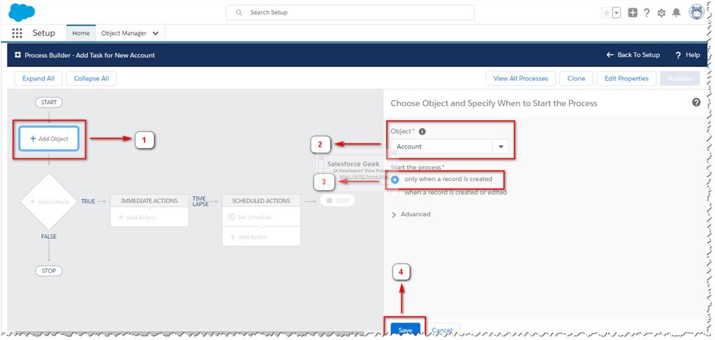 Working With Salesforce Process Builder