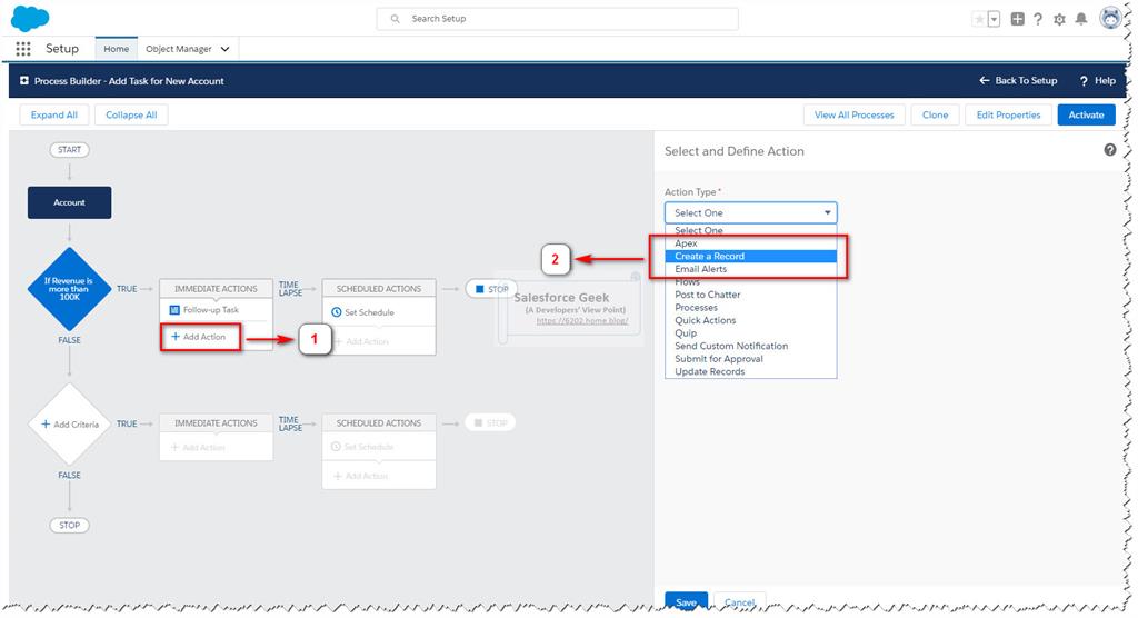 Working With Salesforce Process Builder