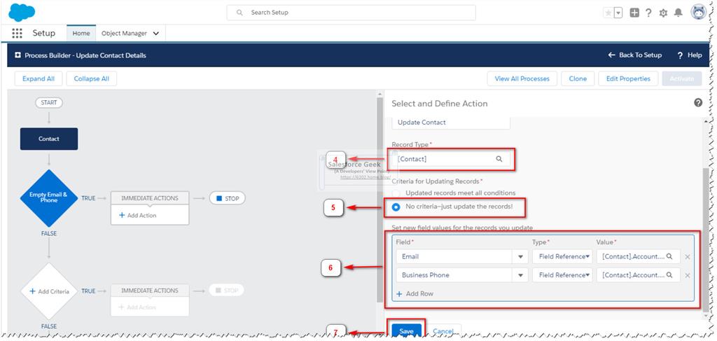 Working With Salesforce Process Builder