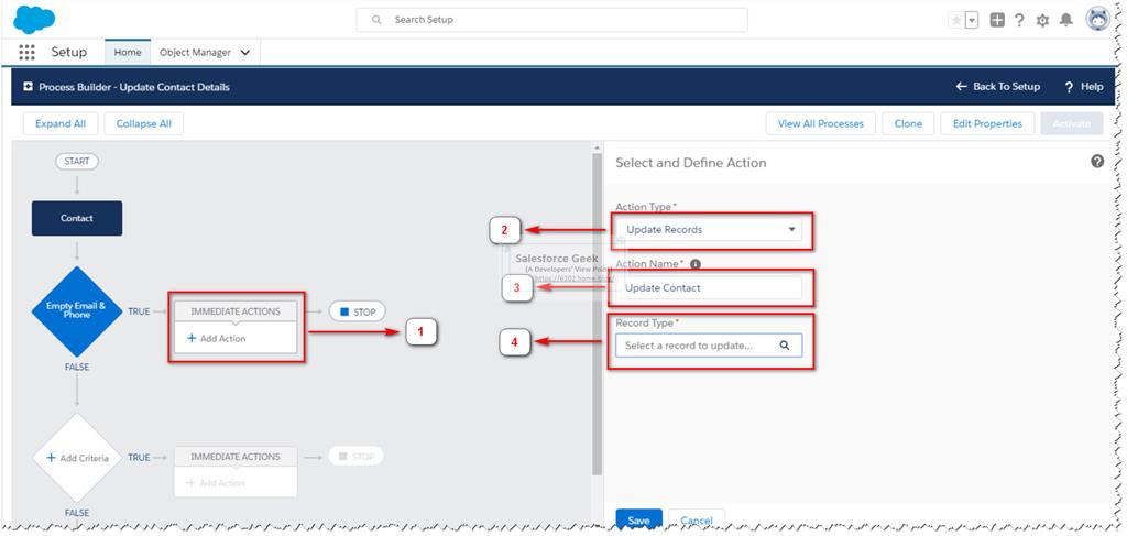 Working With Salesforce Process Builder