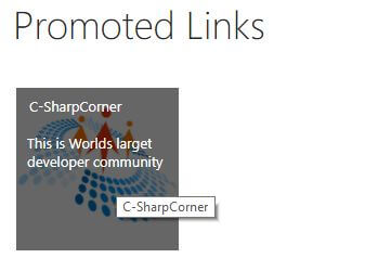 Working With Promoted Link List In SharePoint