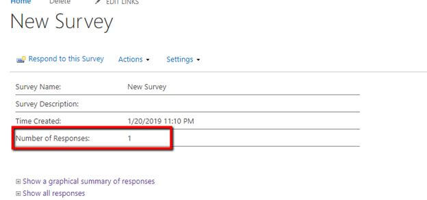 Working with Survey List in SharePoint