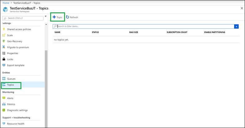 Working With Topic And Subscription - ​Azure Service Bus