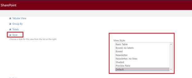 Views In SharePoint Online