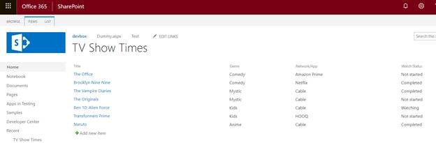 Views In SharePoint Online
