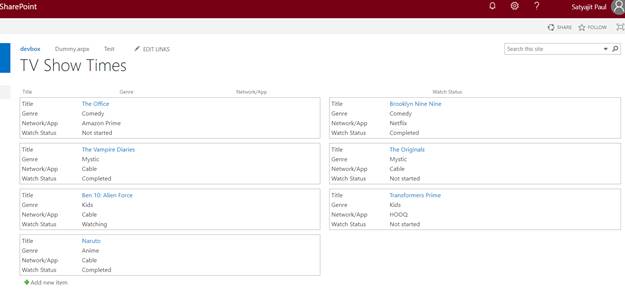 Views In SharePoint Online