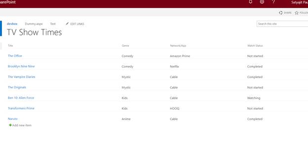 Views In SharePoint Online
