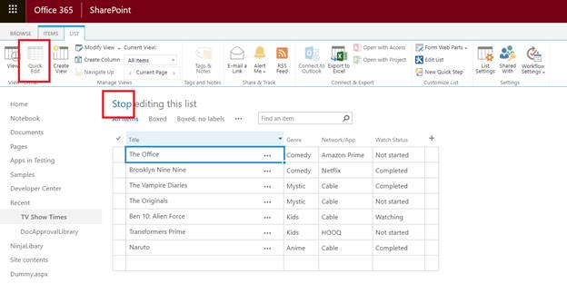Views In SharePoint Online