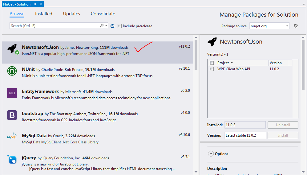 WPF - REST Web API Consumption