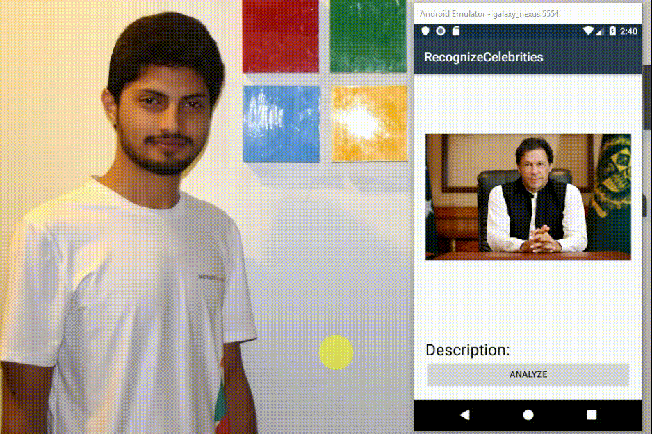 Xamarin.Android - Recognize Celebrities Using Cognitive Services