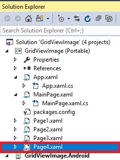 Xamarin.Forms Application For GridView Using Image Navigation