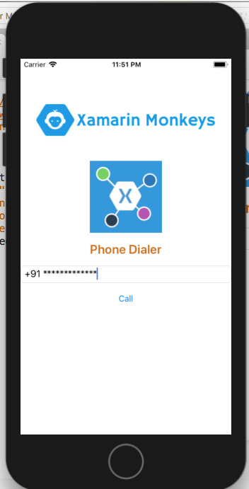 Phone Dialer Using Xamarin Essentials