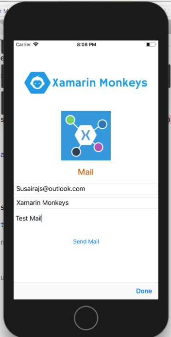Send Mail Using Xamarin Essentials