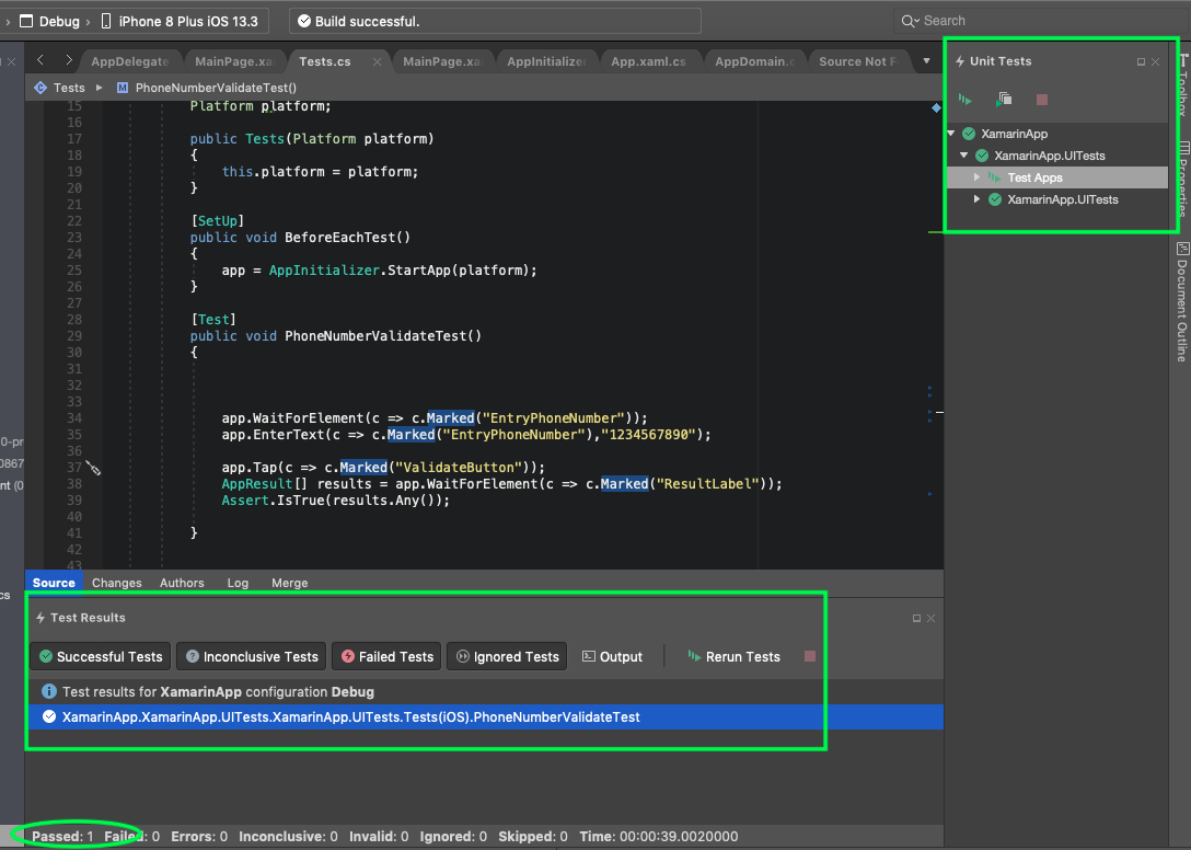 Xamarin.Forms - UI Test