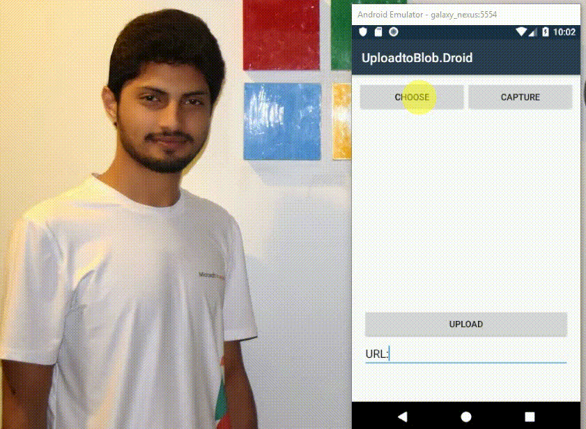 Choose From Mobile and Upload