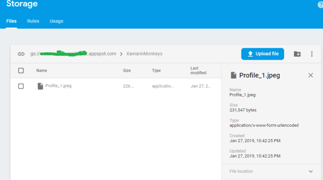 Xamarin.Forms - Working With Firebase Storage CRUD Operations