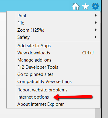 Internet Options