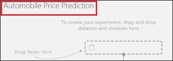 Your First Experiment In Azure ML Studio