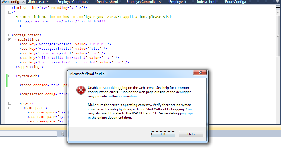 microsoft visual studio unable to start debugging microsoft visual studio unable to start debugging